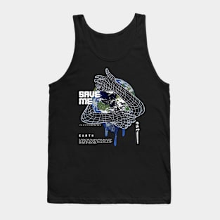 Earth With Text Tank Top